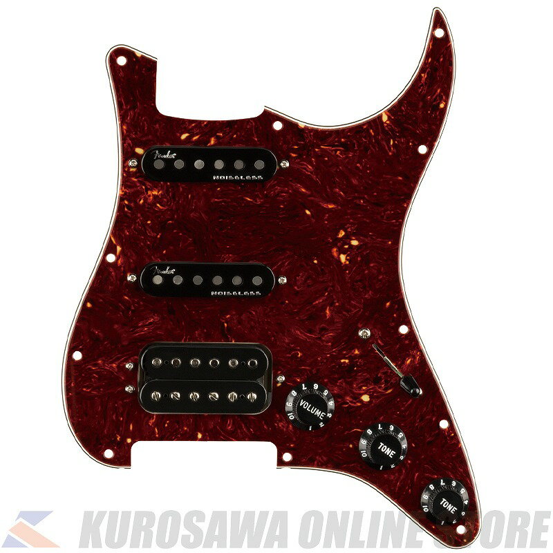 Fender Pre-Wired Strat Pickguard, Shawbucker Bridge/Gen 4 Noiseless Neck/Middle HSS 11 Hole (ͽ)