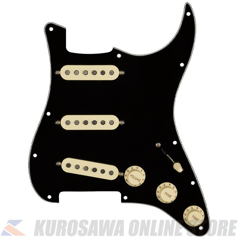 Fender Pre-Wired Strat Pickguard, Custom Shop Custom '69 SSS, Black 11 Hole PG (ご予約受付中)