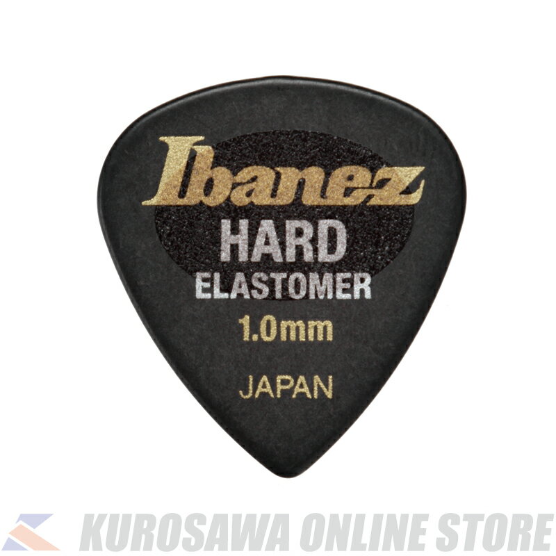 Ibanez ELASTOMER Series HARD 1.0mm ［EL16HD10S-HBK］【50枚セット】(ご予約受付中)【ネコポス】