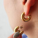 【5月中旬】ぷっくりボリュームサージカルフープピアス/重厚感/シルバーピアス/ゴールドピアス/イヤリング/ラウンド/無機質/リング/フープ/シンプル/存在感/ボ...