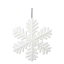 シャインスノーフレーク L グリッター ホワイト（1ケ／パック） 装飾 デコレーション クリスマス Xmas[A-B]