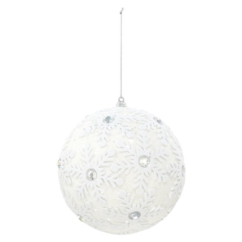 150mmスノーブランドボール グリッター（1ケ／パック） 装飾 デコレーション クリスマス Xmas[A-B]