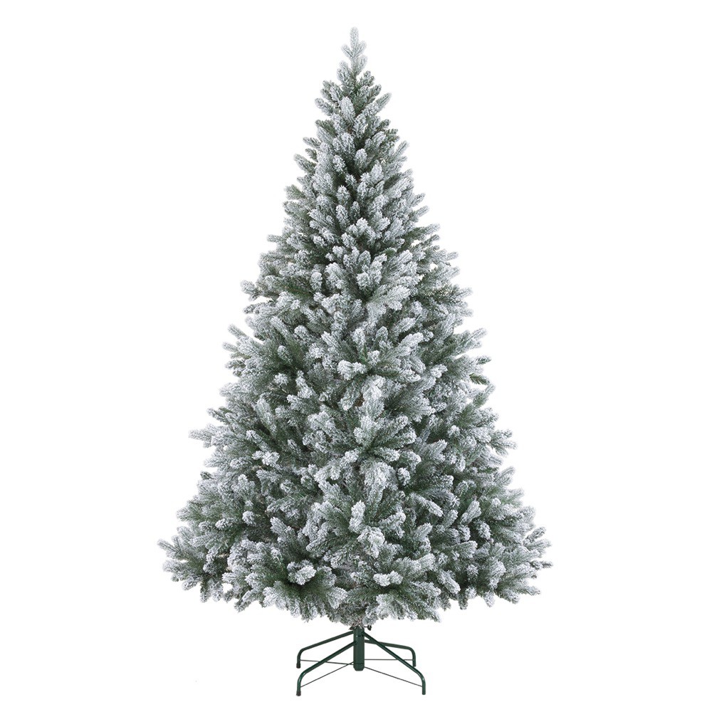 クリスマスツリー 造花 210cmウィスラースノーツリー フロック (HINGE) [A-B]
