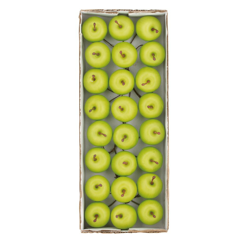 食品サンプル 果物 りんご 35mmグリーンアップルピック（1パック24本入） 装飾 飾り ディスプレイ[G-L][A-B] 撮影 小道具 小物 撮影用