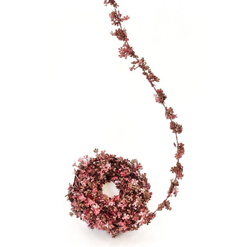 花材 資材 装飾 asca ミニブロッサムロープ バーガンディ ガーランド