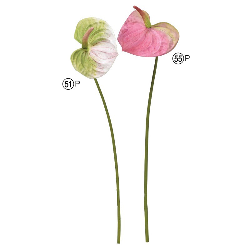 樂天商城 - asca アンスリウム 花材 造花 撮影 小道具 小物 撮影用