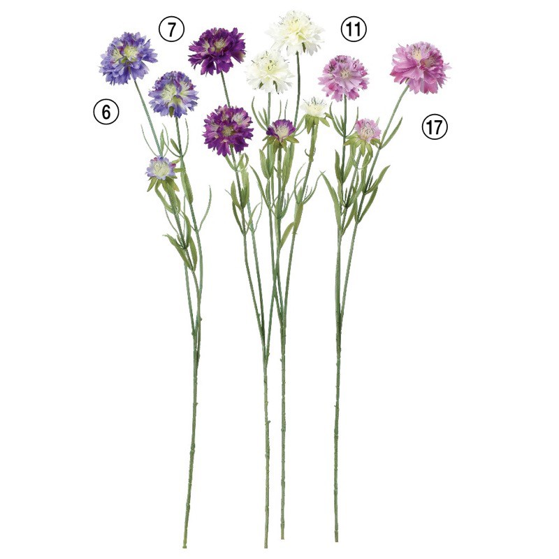 乐天商城 - asca スカビオサ 花材 造花 撮影 小道具 小物 撮影用