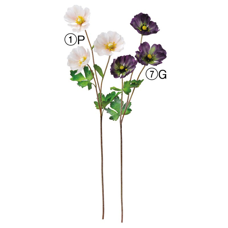 asca ポピー 花材 造花 撮影 小道具 小物 撮影用