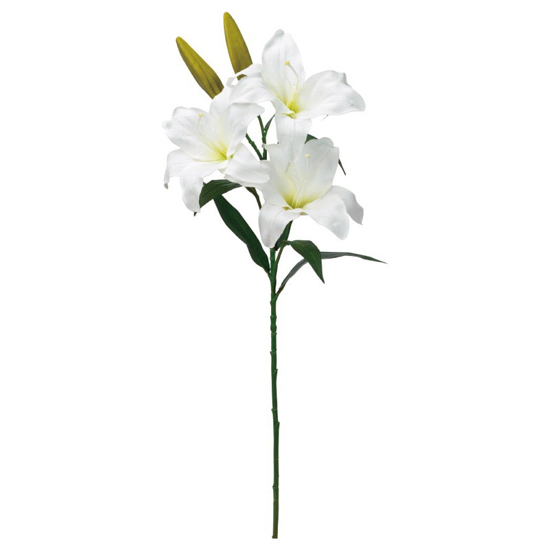 White - asca カサブランカリリィ 花材 造花 撮影 小道具 小物 撮影用