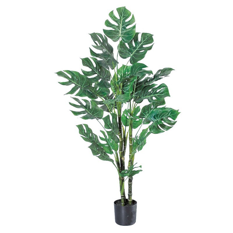 asca モンステラ 簡易ポット付 フェイクグリーン 人工観葉植物 造花