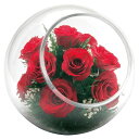 【お買い物マラソン限定 10%OFFセール】ドライフラワー 花 ギフト プレゼント ガラス 花器 バラ 薔薇 アレンジ 贈り物 お祝い お供え おしゃれ 高級 ...