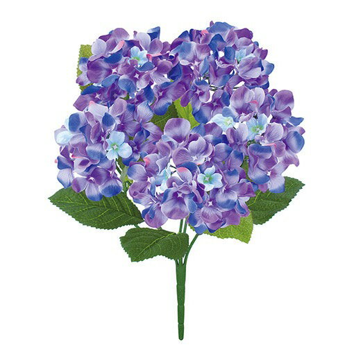 彩アジサイブッシュ（5輪） 紫陽花 パープル 造花 花材[G-L] 撮影 小道具 小物 撮影用
