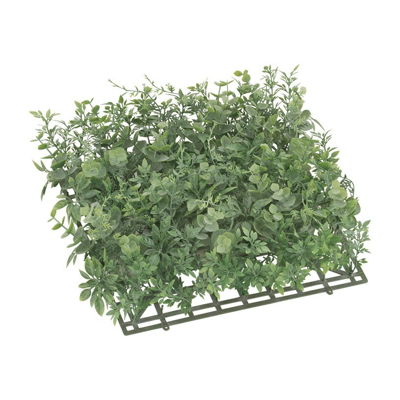 樂天商城 - フロストミックスユーカリリーフガーデンマット(プラスチック) フェイク グリーン 人工観葉植物 造花 光触媒 CT触媒[G-L]