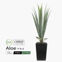 アロエ 135cm 鉢植 陶器鉢 多肉植物 蘆薈 ろかい フェイクグリーン 人工観葉植物 フェイク リアル 造花 インテリア 光触媒 CT触媒加工済 消臭 抗菌...