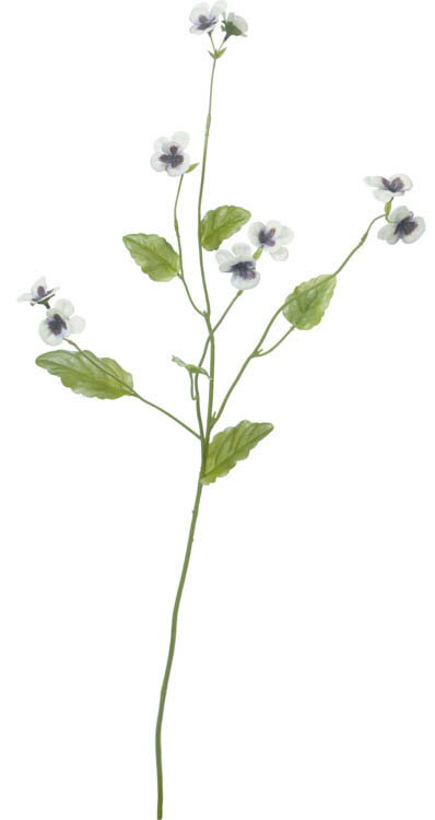 造花 花材 アーティフィシャルフラワー ペティビオラスプレー ホワイトパープル 撮影 小道具 小物 撮影用