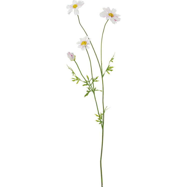 造花 花材 アーティフィシャルフラワー ソフティーコスモス ホワイトラベンダー 59cm 撮影 小道具 小物 撮影用