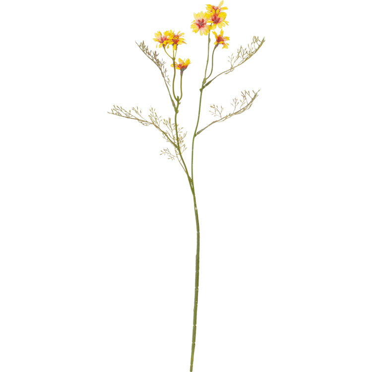 造花 花材 アーティフィシャルフラワー フレンチコスモス イエロー 57cm 撮影 小道具 小物 撮影用