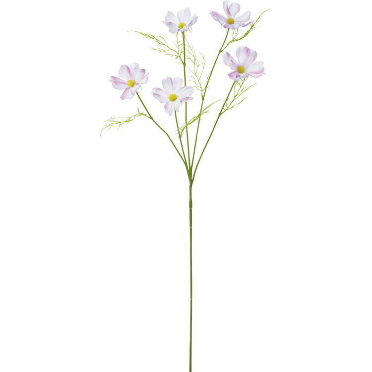 造花 花材 アーティフィシャルフラワー コスモス*5 ラベンダーホワイト 50cm 撮影 小道具 小物 撮影用