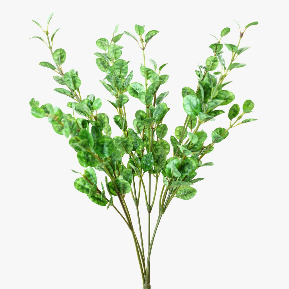 【期間限定20％OFF】ボタンリーフスプレイ 38cm フェイクグリーン 観葉植物 造花 光触媒 SC/CT触媒 花材 資材 ディスプレイ 装飾