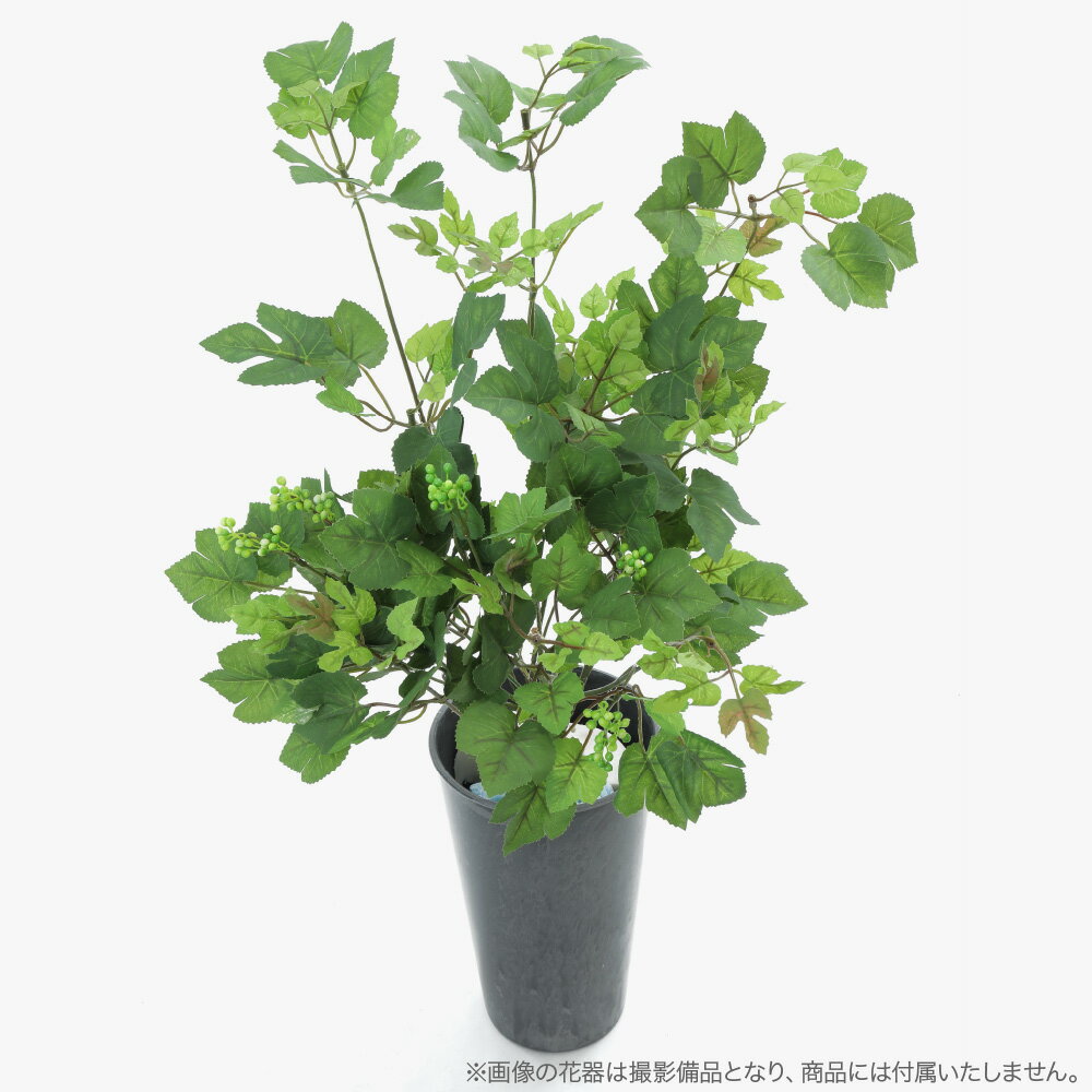 グレープリーフブッシュ 60cm フェイクグリーン 観葉植物 造花 人工観葉植物 光触媒 フェイク グリーン インテリア CT触媒 ディスプレイ 装飾 3