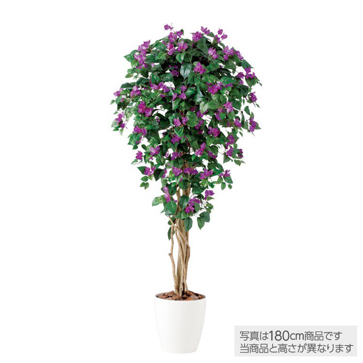 【マラソン期間中P5倍】【メーカー直送】 人工観葉植物 大型 ブーゲンビレアリアナ (ブーゲンビリア) 200cm 鉢植 観葉植物 造花 フェイクグリーン インテリア 【代引不可】