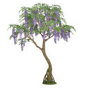 【メーカー直送】フェイクグリーン 人工観葉植物 藤 コアッド 高さ約200cm 本体のみ リアル 組立式 造花 鉢植 光触媒 CT触媒 インテリア ディスプレイ...