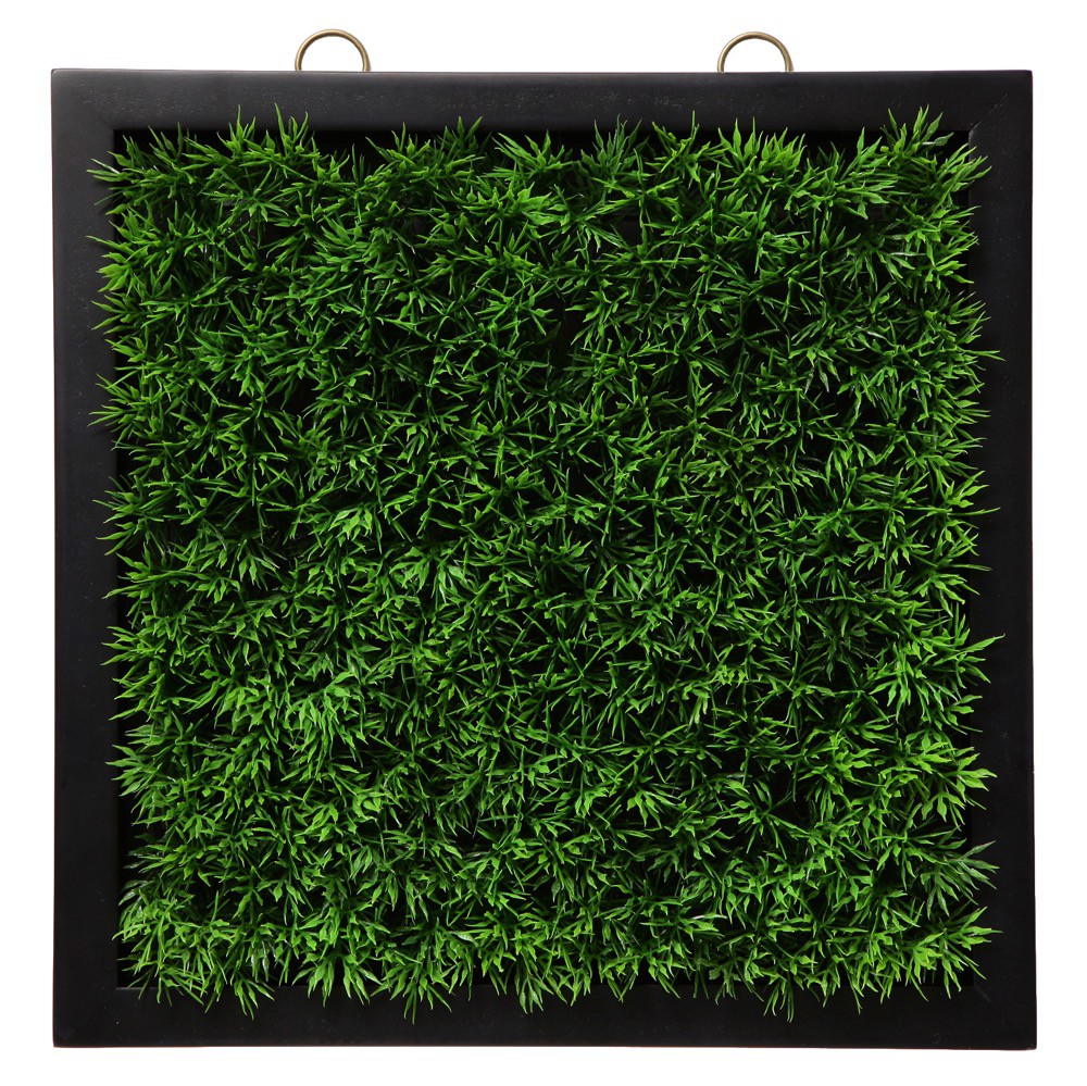 プリザーブドフラワー(グラス) フェイクグリーン 観葉植物 造花 光触媒 壁掛け ウォールグリーン グラスフレーム（ショート） 30×30cm フェイク グリーン インテリア おしゃれ CT触媒 お祝い