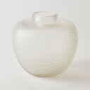 フロストガラスベース フロスト 20.5cm 花器 花瓶 フラワーベース アレンジメント 資材