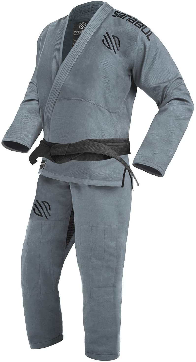 Sanabul Essentials V.2 ウルトラライト 超軽量 防縮加工 BJJ Jiu Jitsu Gi 柔術着 道着 ブラジリアン柔術 グレー A0