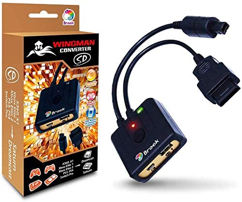 Brook Wingman SD コンバーター PS5/ Xbox/ PS4/PS3/ Switch Pro コントローラー用 Dreamcast Saturn ドリームキャスト サターン スーパーコンバーター