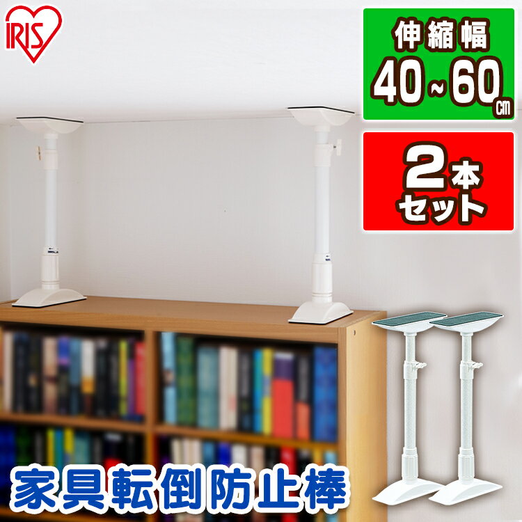 楽天市場 名前さんの突っ張り棒 つっぱり棒 家具転倒防止伸縮棒 Ktb 40 ホワイト 白 2本セット 送料無料 セット 2本 地震対策 耐震対策 転倒防止 地震対策 防災 防災用品 強力 つっぱり つっぱりポール 快適ホーム みんなのレビュー 口コミ