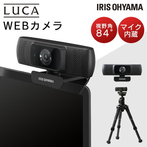 ウェブカメラ ICA-841 ブラック WEBカメラ ウェブカメラ 配信 カメラ ネット配信 マイク内蔵 ウェブ会議 WEB会議 オンライン オートフォーカス ビデオ通話 ライブ配信 アイリスオーヤマ