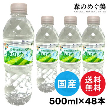 【48本入】天然水 500ml 森のめぐ美 ミネラルウォーター 軟水 地下天然水 ナチュラルウォーター 非加熱 長良川 備蓄 災害対策 ペットボトル ビクトリー 【D】