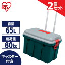 【送料無料】【2個セット】RVキャリー650グレー/ダークグリーン