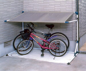 【自転車用品】雨ざらしを防げるサイクルガレージ(2台向け・自転車・バイクに・自転車屋根・自転車置き場)CG-1000