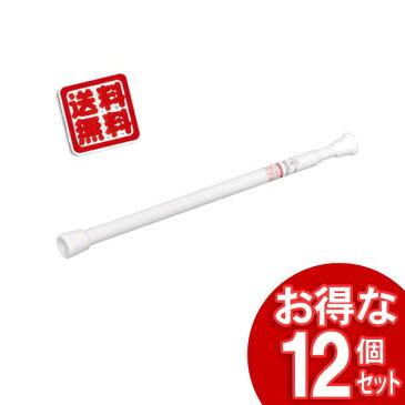 突っ張り棒 伸縮棒 つっぱり棒 セット 12個セット伸縮棒超スリムRSV-45 ホワイト アイリスオーヤマ 白 収納 整理 片付け トイレクローゼット のれん カフェカーテン セット 浴室用 浴室 お風呂 収納 物干し タオル掛け おしゃれ【あす楽休止中】