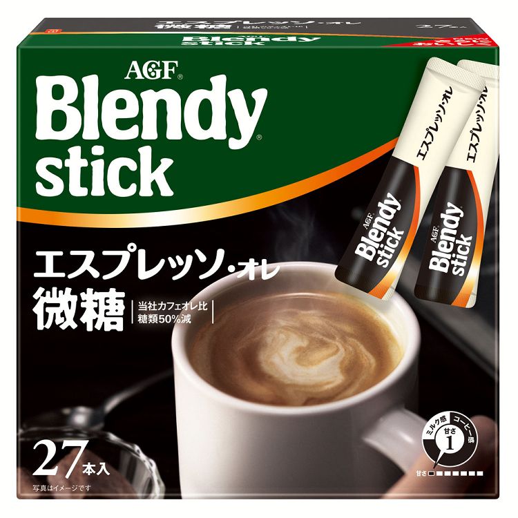 ◆15日限定ポイント5倍◆ ブレンディ ブレンディR スティック インスタント 「R」 エスプレッソ・オレ微糖27本 コーヒー カフェオレ 粉 微糖 エスプレッソ AGF 【D】