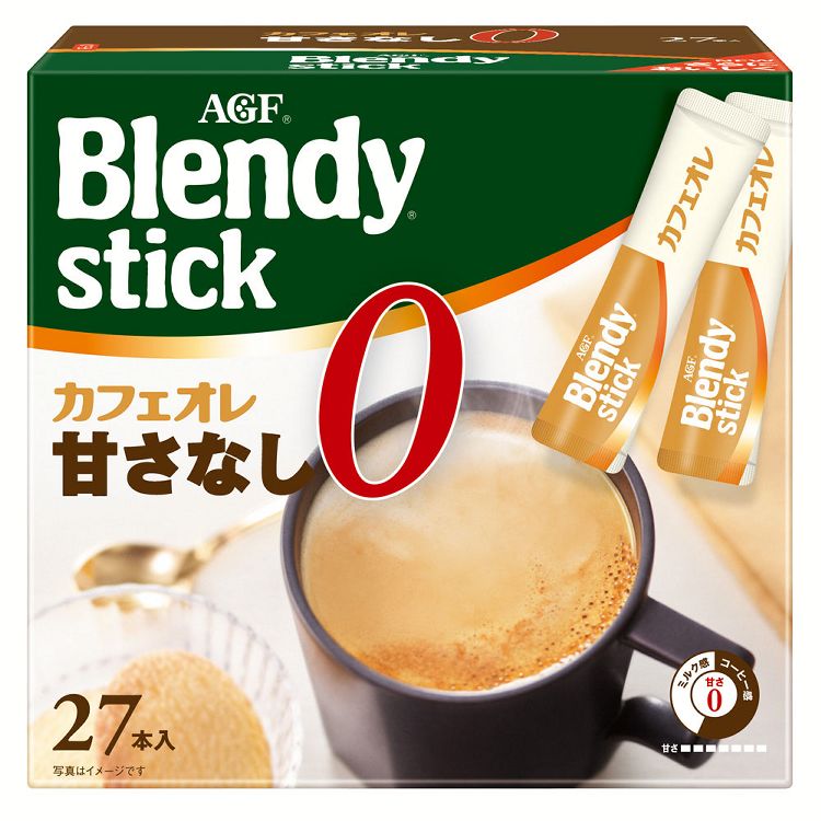 ブレンディブレンディRスティックインスタント「R」カフェオレ甘さなし27本コーヒーカフェオレ粉甘さ無