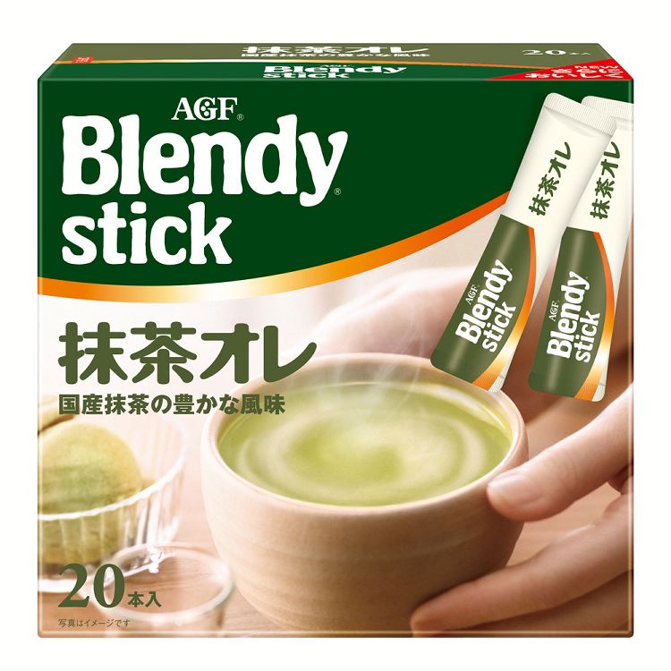 ◆15日限定ポイント2倍◆ 抹茶オレ スティック ブレンディ AGF 「R」 20本 コーヒー カフェオレ インスタント 粉 抹茶 ミルク 【D】