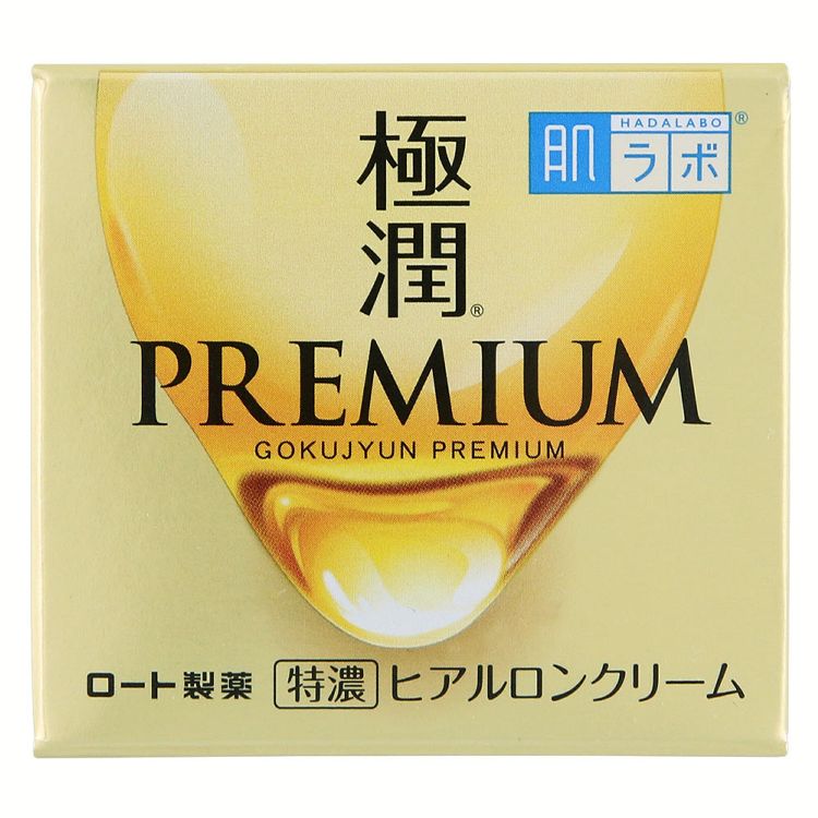 肌ラボ プレミアム ヒアルロンクリーム 極潤 50g スキン フェイス 研究 ビューティ コスメ トラブル 解消 うるおい 長時間 濃厚 ロート製薬 【D】