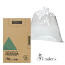 厚手ごみ袋 透明 100枚 70L irdr-LDG-70-t 未来への思いやり 70L 厚手 ゴミ袋 ごみ袋 大容量 ごみ捨て すき間収納 ごみ箱 お得 バイオマス