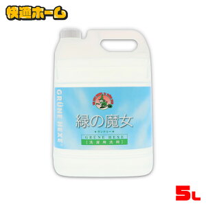 ◆超目玉価格2,580円◆ 緑の魔女 ランドリー 5l 緑の魔女 洗剤 洗濯洗剤 ランドリー 業務用 5L 5kg 送料無料 洗濯 洗剤 液体洗剤 パイプクリーナー 排水管掃除 バイオ・ハイテク洗剤 液体洗剤 業務用洗剤 洗剤液体洗剤 ミマスクリーンケア 【D】