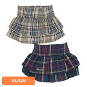 ジェメリ ペットウェア 可愛い LGW103 クラシカルチェックマナースカート Gemelli 犬 服 マナースカート マナーベルト おしゃれ おむつ 犬用 スカート かわいい お出かけ XS S M ベージュ ダークグリーン