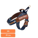EZ エクスプレスハーネス XS デニム ハーネス 小型犬 簡単 胴輪 丈夫 歩きやすい 抜け 毛 後ろ おしゃれ