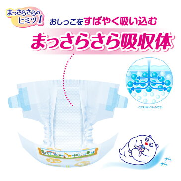 [3個セット]おむつ グーン テープ BIG (12〜20kg) 156枚(52枚×3) まっさらさら通気 【ケース販売】 送料無料 ベビー用品 おむつ オムツ 赤ちゃん 肌にやさしい elleair エリエール GOO.N グ〜ン 大王製紙 【D】