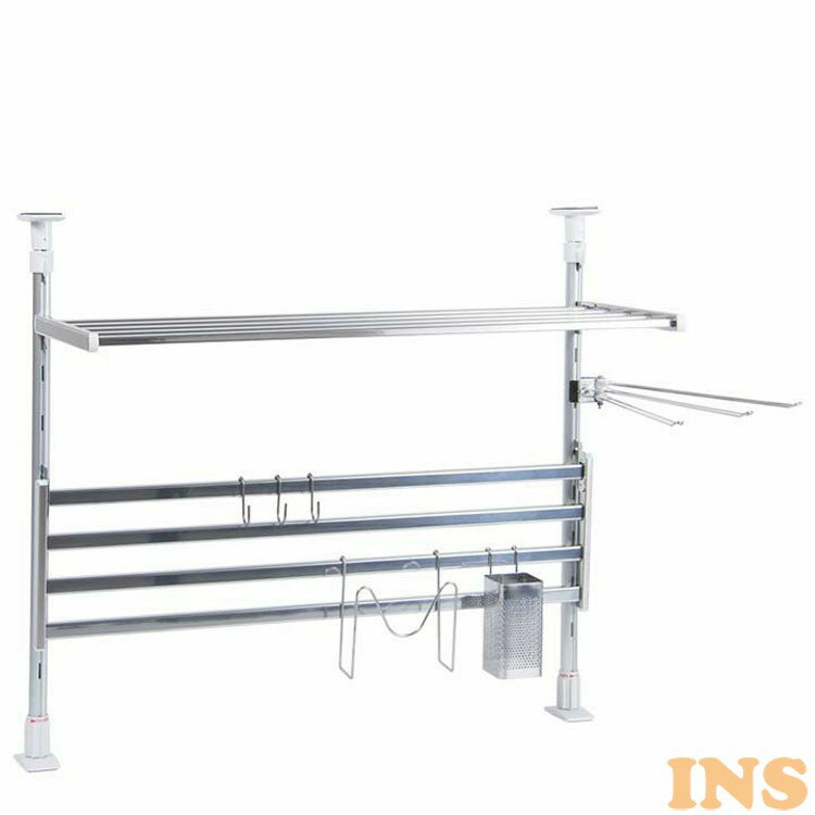 水切りラック キッチン つっぱり棚 2段 つっぱり棚2段60cmお買得セット TP2-60K つっぱり棚 突っ張り棚 つっぱり収納 突っ張り収納 ステンレス キ...