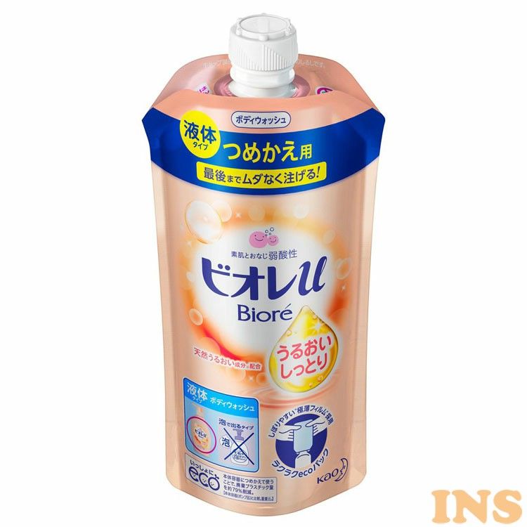 ビオレu うるおいしっとり つめかえ用 340ml ボディウォッシュ ボディソープ ボディシャンプー 弱酸性 液体タイプ 詰め替え 詰替え つめかえ 日本製 フローラル Biore ビオレu ビオレ 花王 KAO 花王株式会社 【D】のサムネイル