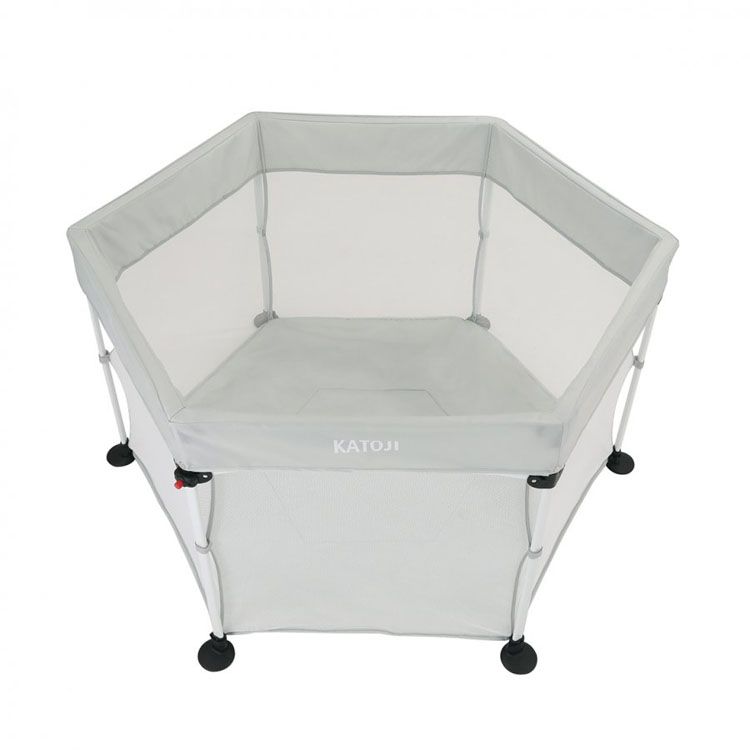 【250円クーポン対象★】 ポータブル折りたたみベビーサークル コロコロランド 6 グレー 63023 送料無料 ベビーサークル ポータブル 折りたたみ ベビー サークル コロコロ ランド 室内 グレー KATOJI カトージ 【D】