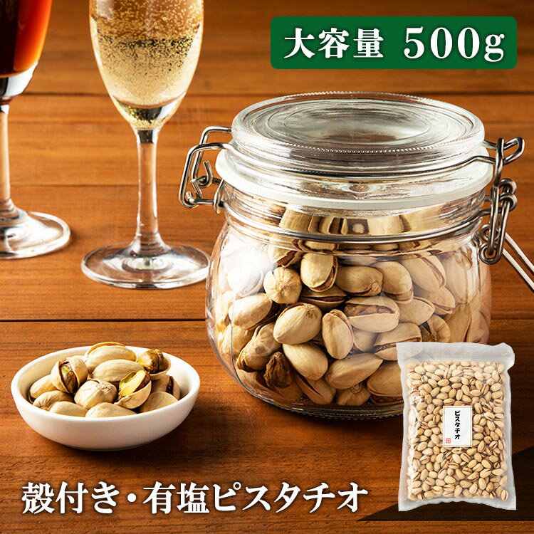 ピスタチオ おつまみ ナッツ 有塩 （殻付き） 500g 油不使用 おやつ 宅のみ 間食 【D】