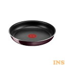フライパン T-fal ティファール 22cm インジニオ・ネオ インテンス フライパン22cm ガス火専用 ヴィンテージボルドー L43903 ingenio 取っ手が取れる コンパクト収納 チタンコーティング 22cm ガス火 お知らせマーク こびりつきにくい